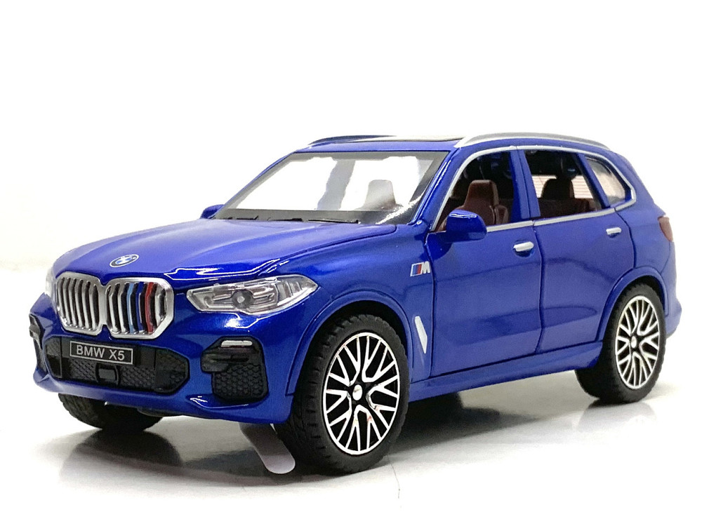 Машина Автосвіт BMW Х5 інерційна масштаб 1:32 відчиняються двері капот багажник 16,5см Синя (AP-1755) Чернигов - изображение 3