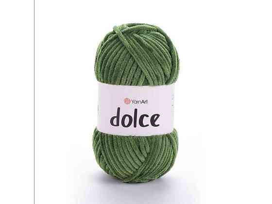 Пряжа Dolce оливковий 100% мікрополіестр 120м 100г 5шт/уп 797 ТМ YarnArt Київ