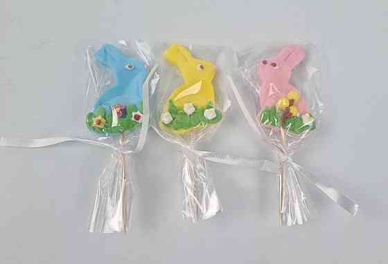 Кондитерское украшение Сахарный Пасхальный Зайчик 4см  (1 шт) Харків