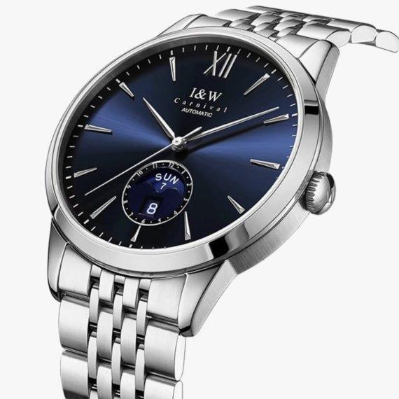 Часы мужские механические Carnival New York Серебристый Винница - изображение 2