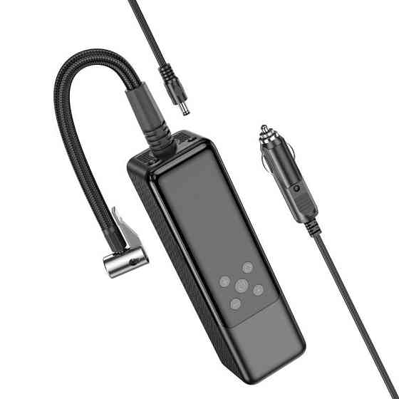 Автомобильный насос HOCO ZP5 May smart air pump Black Одесса