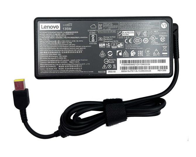 Блок живлення Lenovo 20 V 6.75 A (штекер: 5.5х2.1) Луцьк - фото 1