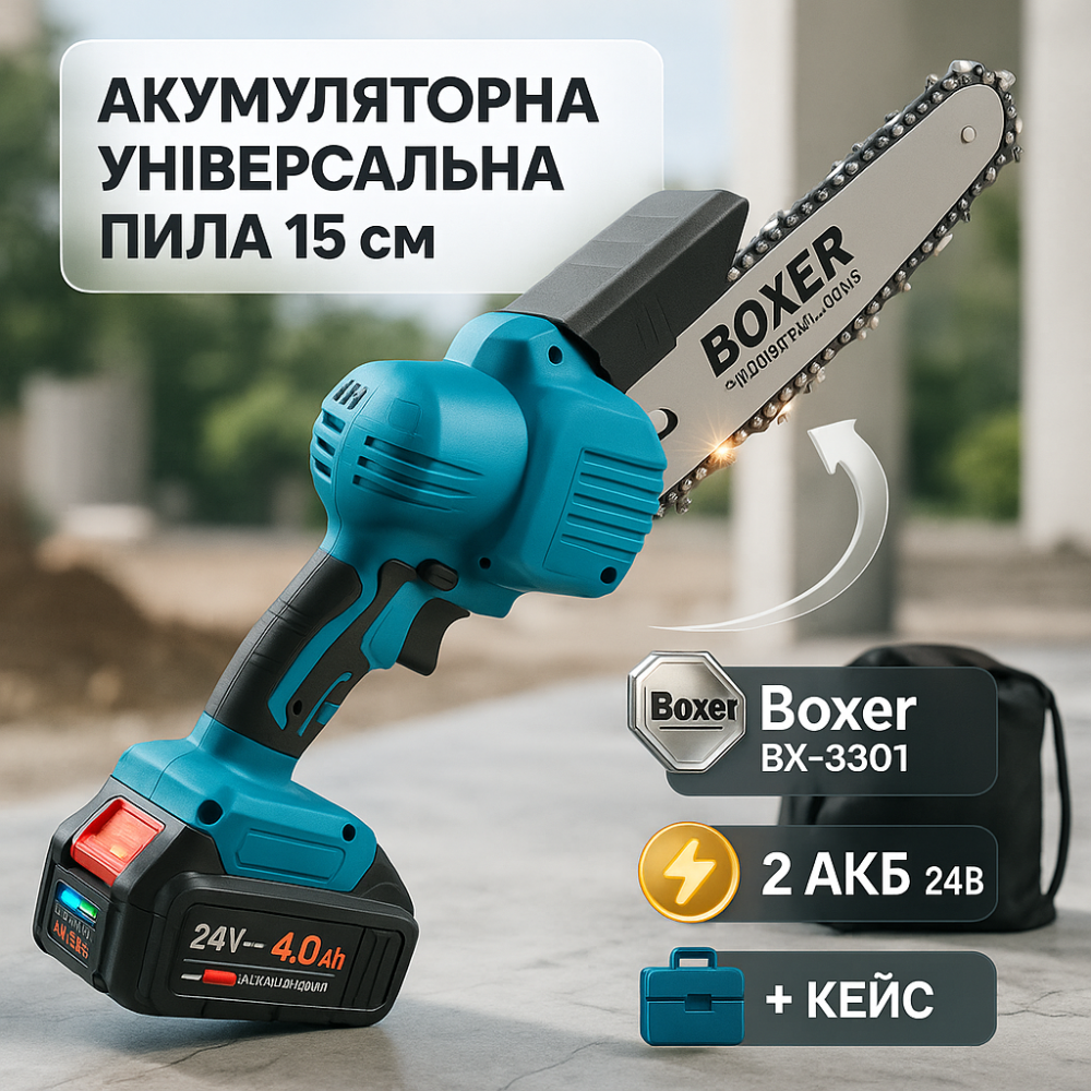 Пила з акумулятором для дачі, Акумуляторна пила невелика, Електропила для дачі та саду QS-16 Львів - фото 15