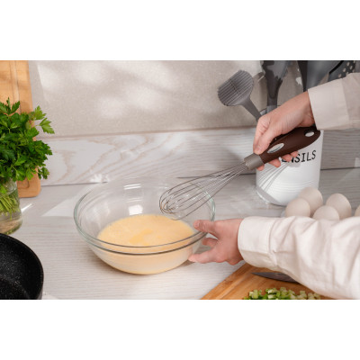 Вінчик Ardesto Gemini, 28.6см, нержавіюча сталь, пластик, сіро-коричневий (AR2160PG) Вінниця - фото 2