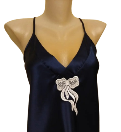 Ночнушка атласная Jasmin 1802 (Синий) 3XL Винница
