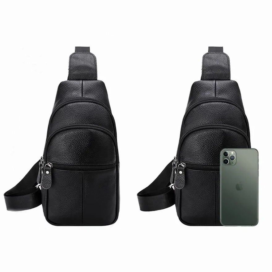 Сумка кросс-боди гладкая, Мужская плечевая сумка слинг, Мужские сумки через плечо YP-91 Львов - изображение 10