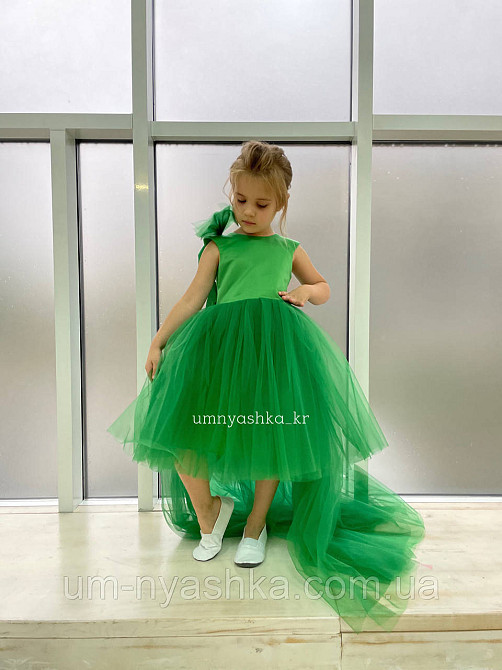 Зелене пишне плаття зі зйомним шлейфом Кривий Ріг - фото 5