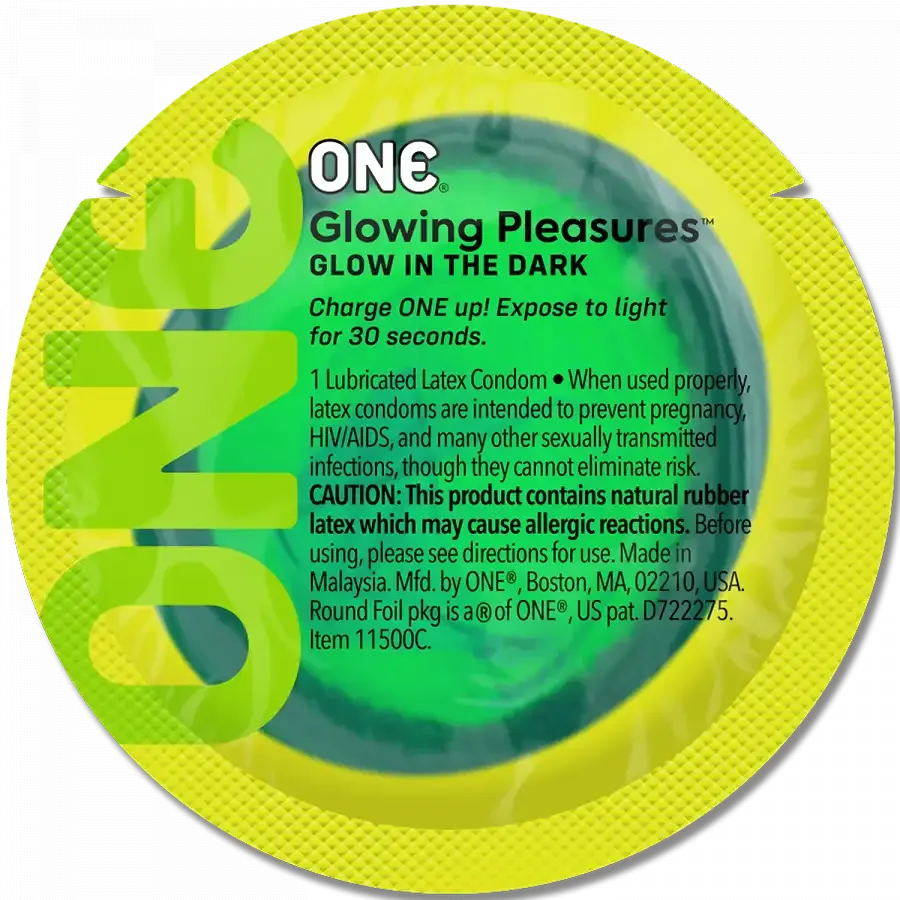 Презерватив ONE Glowing Pleasures 1 шт Львов - изображение 1