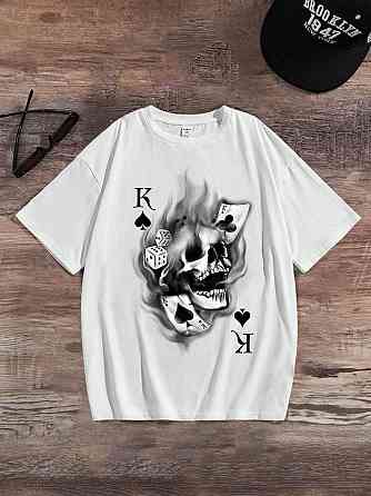 Футболка чоловіча с принтом  48 Біла 2664092885 Дніпро