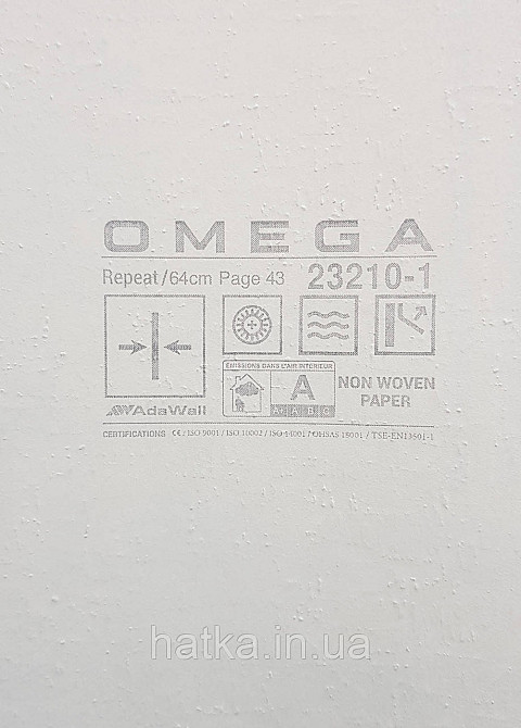 Шпалери вінілові на флізеліні AdaWall Omega1.06х10 під штукатурку коркова корга дерева білі з глянцем 23210-1 Київ - фото 4