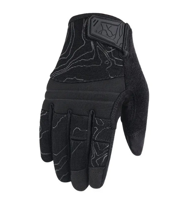 Рукавички повнопалі із захистом на липучці FQTACMI005 Чорний, L Вінниця - фото 1