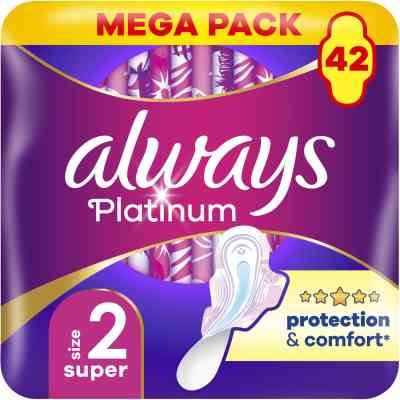 Гигиенические прокладки Always Platinum Super Размер 2 42 шт. (8700216784443) Винница