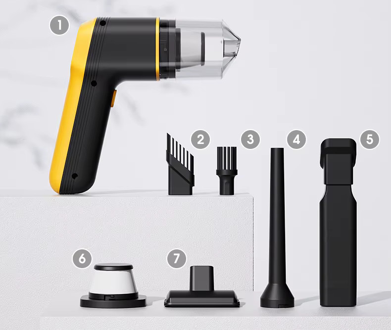 Пилосос бездротовий ручний акумуляторний автомобільний 60Вт безколекторний Oley DB-S02A Київ - фото 4