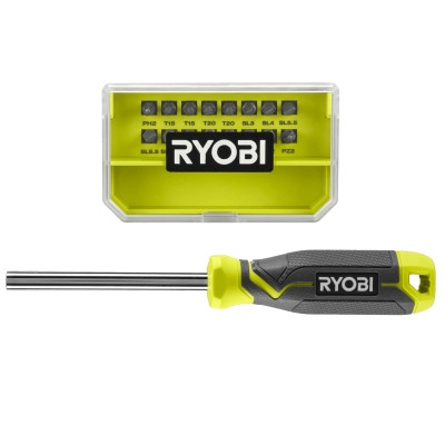 Отвертка Ryobi RHSDM1701, битодержатель 1/4", 100мм, 16 бит, SL, PH, PZ, Torx, кейс (5132006050) Винница - изображение 1