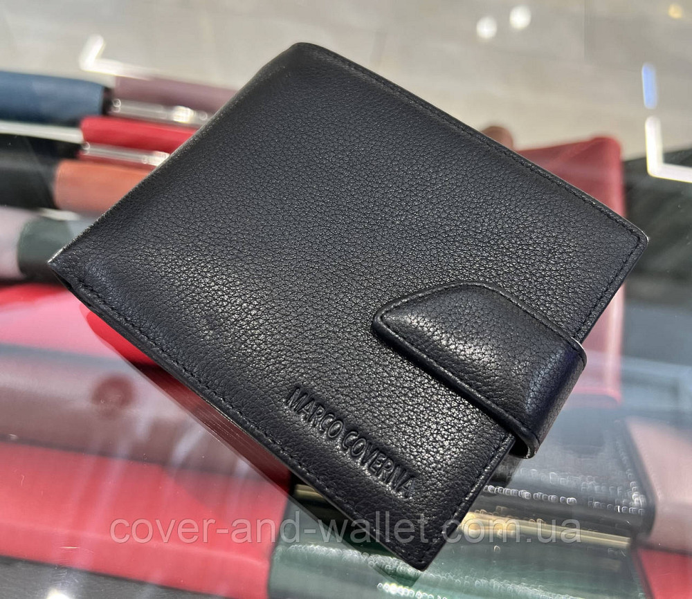 Чоловіче класичне портмоне з телячої шкіри з блоком для документів  Marco Coverna 005-805 Київ - фото 9