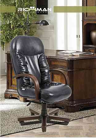 Офісне Крісло Керівника Richman Buford Madras Verde Wood М3 MultiBlock Темно-зелений Київ