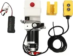 Насос Elektryczna pompa hydrauliczna, moc 800 W, zdalne sterowanie, kolor czarno-srebrny Київ - фото 1