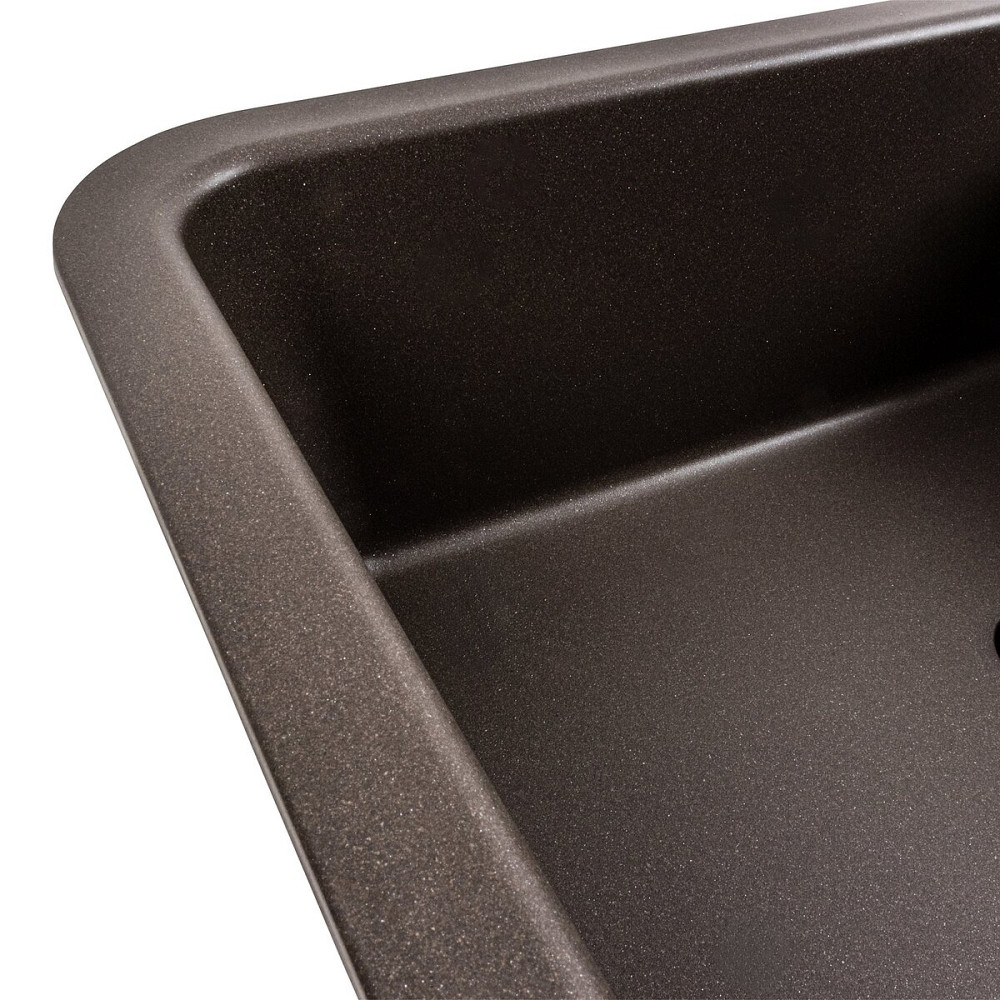 VALESO Гранітна мийка для кухні VALESO CUBE 7850 матова Темна скеля Київ - фото 4