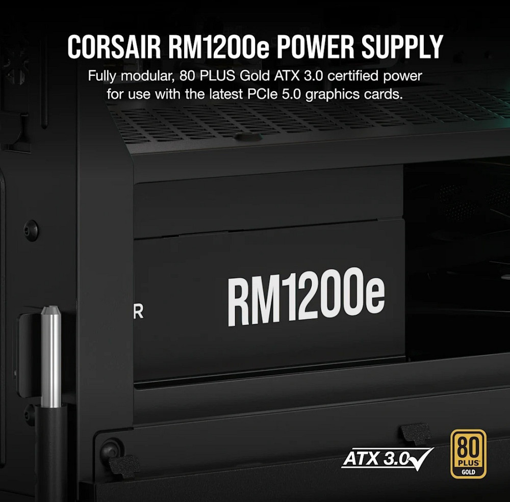 Блок живлення Corsair RM1200e PCIE5 1200W (CP-9020258-EU) ( 27918 ) Харків - фото 5