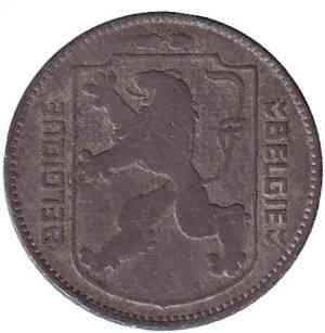 1 франк. 1943 год, Бельгия. (Belgique-Belgie) Полтава