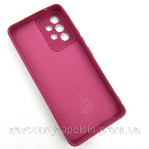 Samsung A53 A536 Чохол силіконовий Захист камери (бордовий) Одеса - фото 3