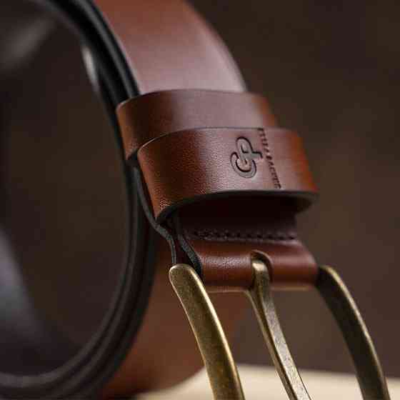 Ремень мужской Grande Pelle 11060 Коричневый Киев