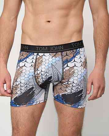 Труси-шорти чоловічі однотонні Сіро-коричневі — Tom John 2200-28 XXL Київ