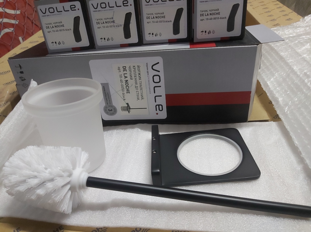 Підвісний йоржик для унітаза VOLLE SOLO чорний Київ - фото 3