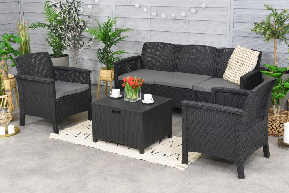 Набір садових меблів BICA Venezia 3, графіт Київ - фото 3