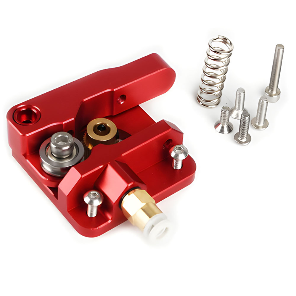 Металевий Екструдер Maccurat для 3D-принтера Ender 3 CR10 з пружинним вирівнюванням,та силіконовим чохлом для блока J-head MK9 Київ - фото 3