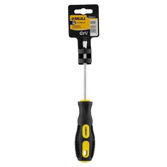 Викрутка шліцьова SL5.0×100 мм CrV SIGMA (4006351) Київ
