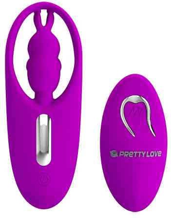 Вибро-стимулятор зайчик с пультом ДУ Pretty Love - Wild Rabbit, BW-022071ZW Sex Aura Киев