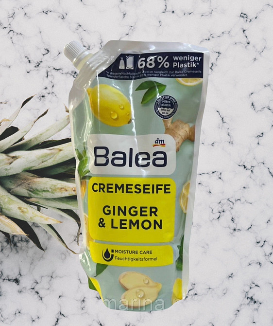 Крем-мило Balea Ginger & Lemon рідке, запаска 500 мл Виноградів - фото 1