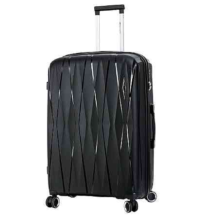 Чемодан полипропиленовый MADISSON 51103 большой 77 см черный Киев