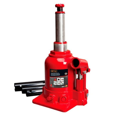 Домкрат GTM гидравлический бутылочный 4т (150-370мм) двухштоковый (TF0402) Винница - изображение 1