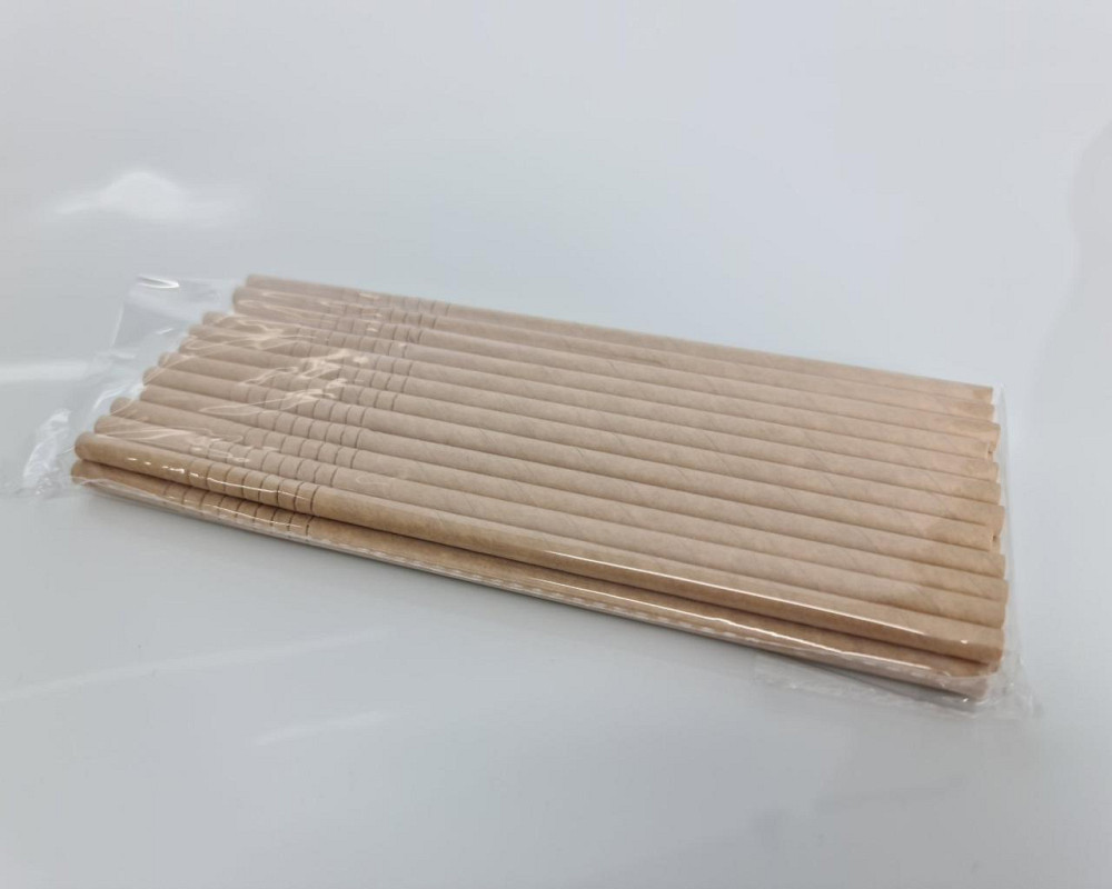 Соломка паперова трубочка Гофра 25шт крафт (1 шт) Харків - фото 2