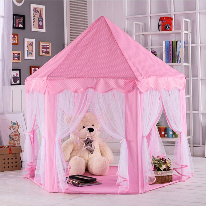 Детская Палатка - домик игровой для дома и сада Kruzzel (23869) Pink Нововолынск - изображение 7