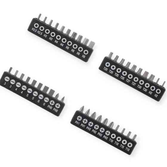 Набір викруток точних, стандартних та біт 58шт CrV (футляр) Мукачево