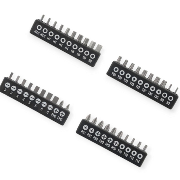 Набір викруток точних, стандартних та біт 58шт CrV (футляр) Мукачево - фото 2