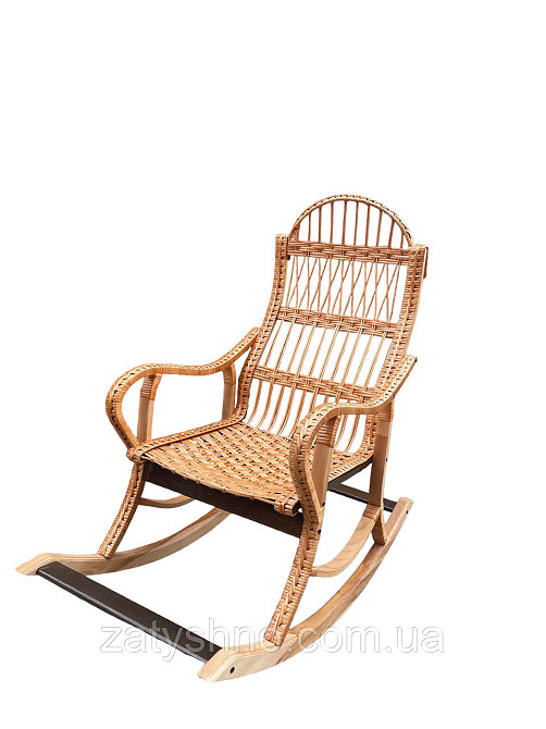 Крісло гойдалка з лози плетена Київ - фото 8