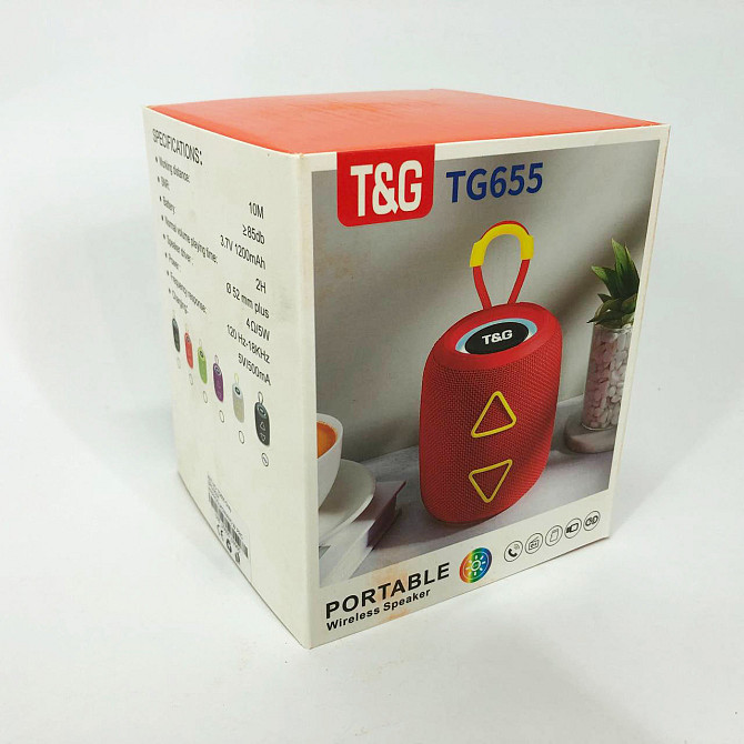 Музыкальные колонки для улицы TG655, Беспроводная колонка, Аккумуляторная WI-714 переносная колонка Киев - изображение 5