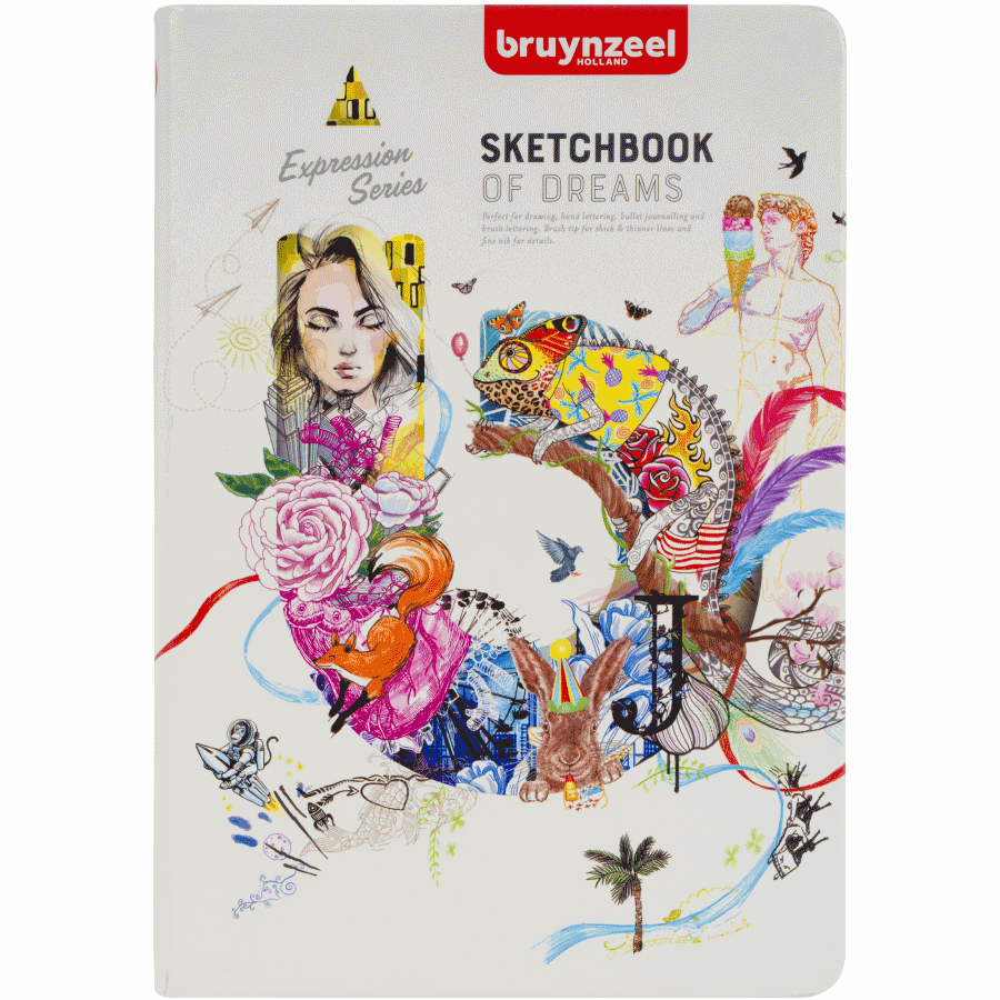 Блокнот Sketch/Notebook 140 г/м2 80 л білий Bruynzeel Київ - фото 1