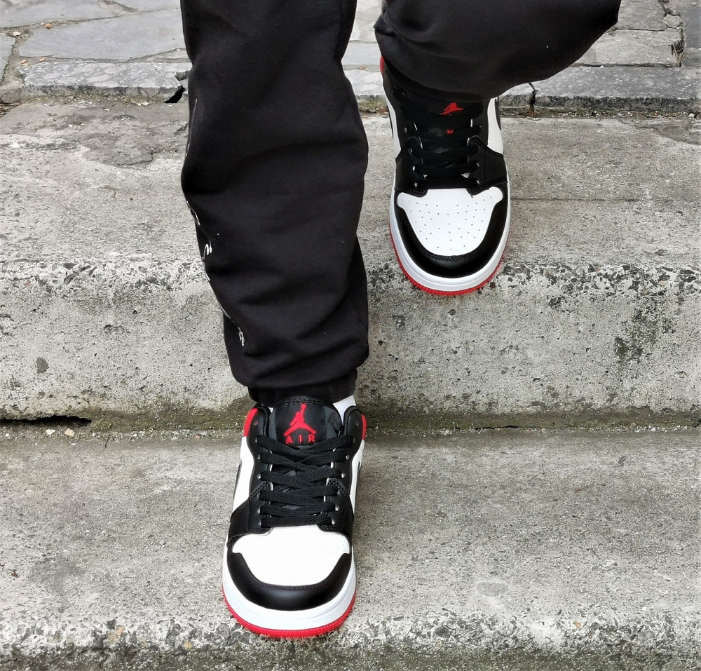 Кроссовки Nike Jordan Белые Мужские Джорданы Красные Найк (размеры: 41,42,43,44,45) Видео Обзор Днепр - изображение 9