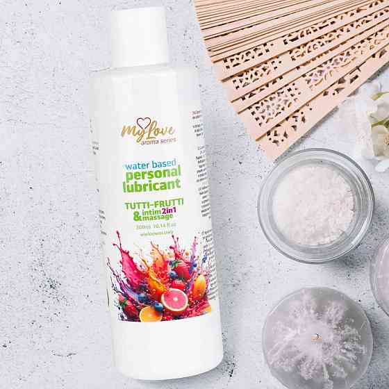 2в1 лубрикант та масажний гель - MyLove Aroma Series Intim&Massage Tutti-Frutti, 300 мл Sex Aura Київ