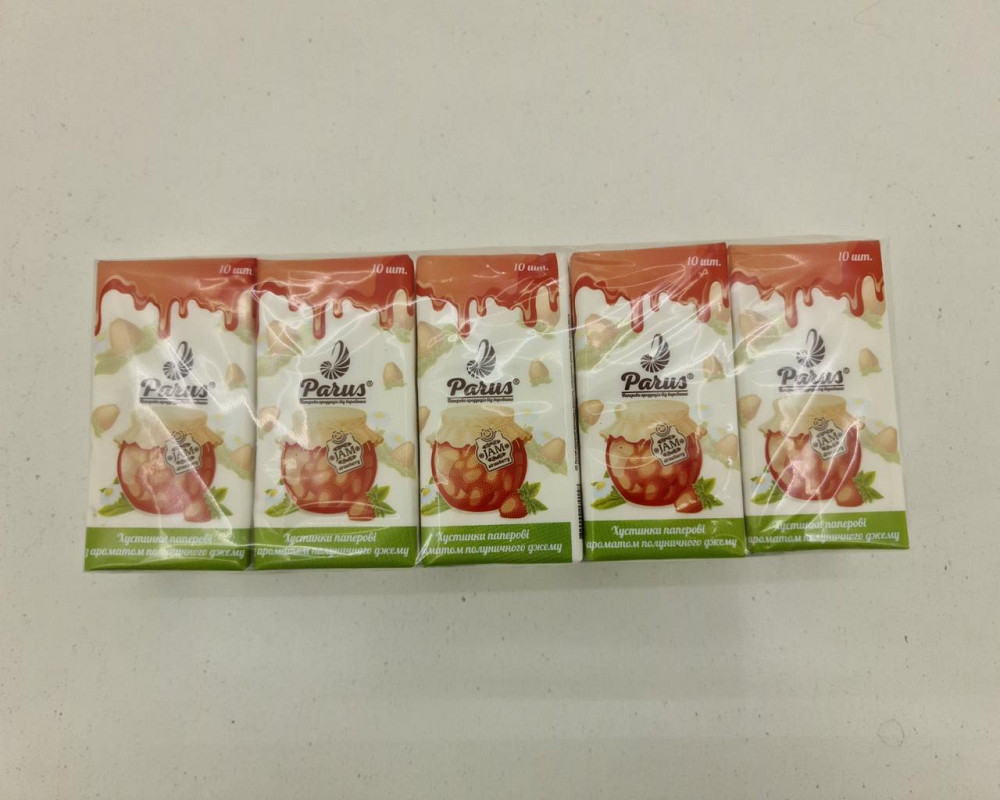 Паперовий носовичок 2х шаровий (Полуниця) Одеса (6 шт) Харків - фото 3