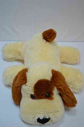 Плюшева Собачка Аліна Кулька 55 см персиковий з коричневим Київ