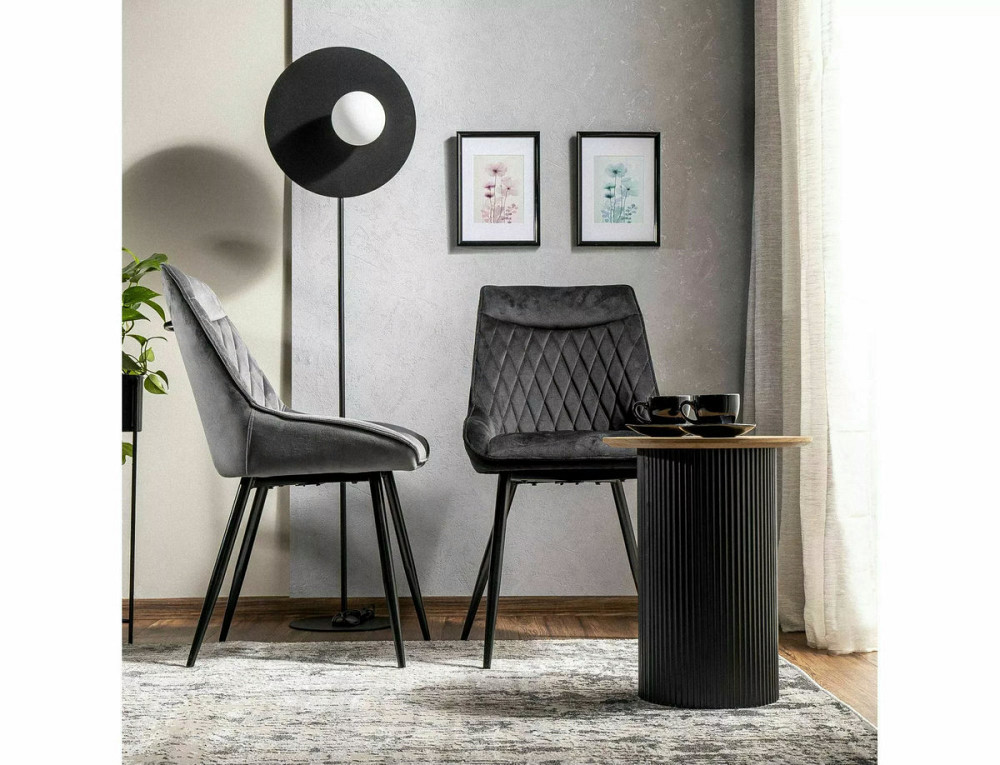 Стілець AGAT VELVET чорний каркас /сірий 14 Киев - изображение 6