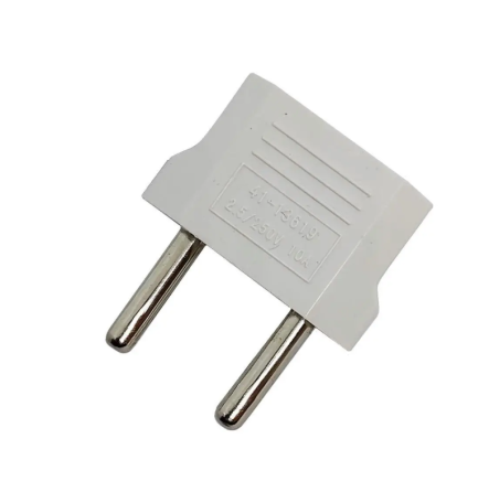 Переходник LXL с плоской и евро вилки, белый/ 115WH Днепр