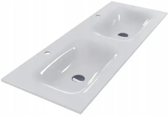 Раковина  Miraggio Biała Podwójna Wpuszczana 120 X 45Cm(783) Київ