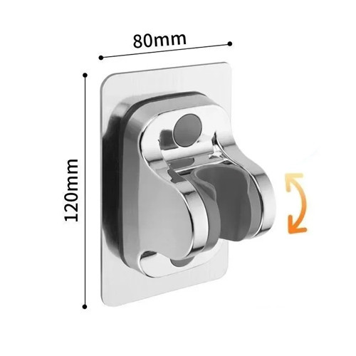 Держатель для душевой лейки с регулировкой угла наклона, настенный клейкий Винница - изображение 2